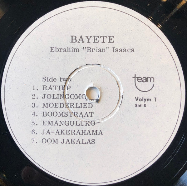 Brian Isaacs : Bayete (LP, Album)