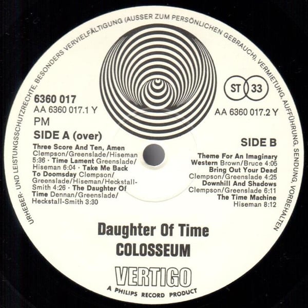 Colosseum : Daughter Of Time (LP, Album, RE, Gat)