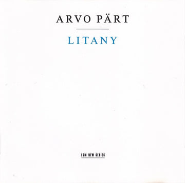 Arvo Pärt : Litany (CD, Album, RP)