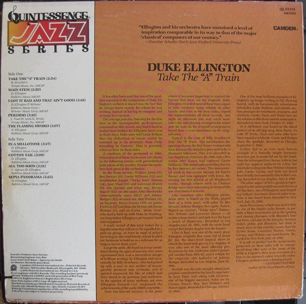 Duke Ellington : Take The "A" Train (LP, Comp, Mono)