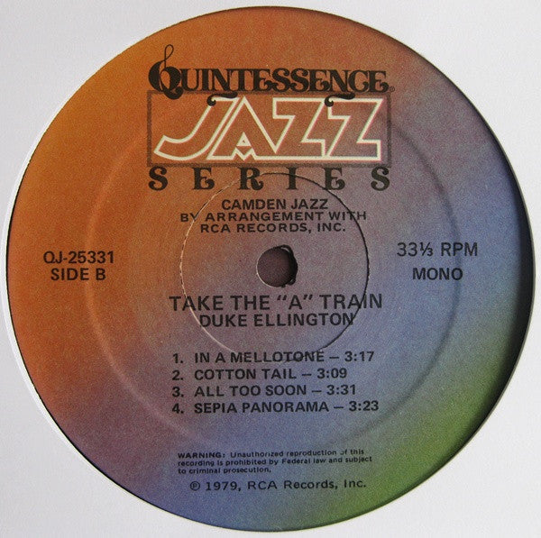 Duke Ellington : Take The "A" Train (LP, Comp, Mono)