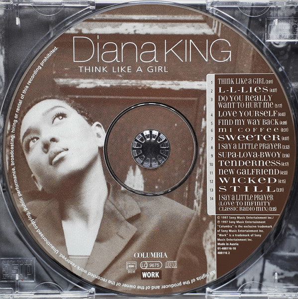 Diana King : Think Like A Girl (CD, Album, RE)