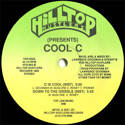 Cool C : Down To The Grissle (12")