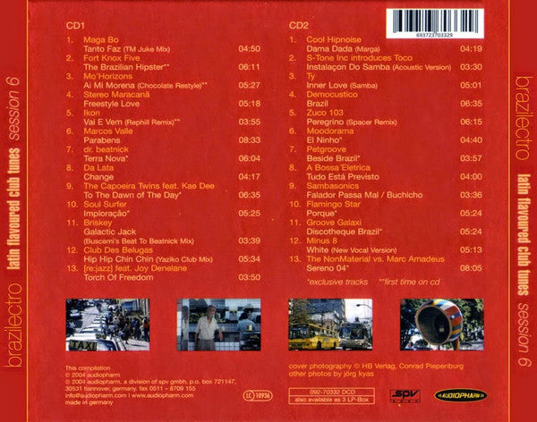 Various : Brazilectro: Latin Flavoured Club Tunes Session 6 (2xCD, Comp)