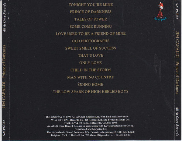 Jim Capaldi : Prince Of Darkness (CD, Comp)