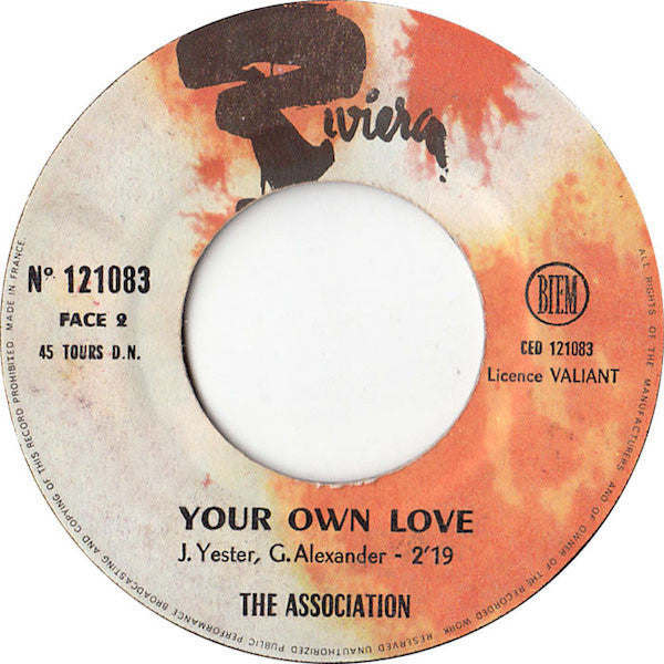 The Association (2) : Along Comes Mary (7", Single)
