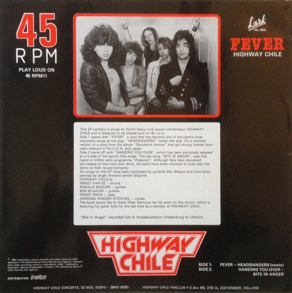 Highway Chile : Fever (12", EP)