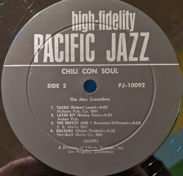The Crusaders : Chile Con Soul (LP, Mono)