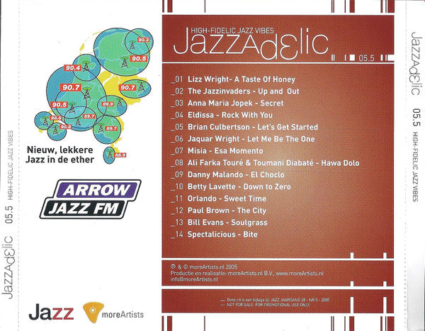 Various : Jazzadelic 05.5 (High-Fidelic Jazz Vibes) (CD, Comp, Promo)