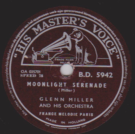 Glenn Miller And His Orchestra : Moonlight Serenade / American Patrol (Shellac, 10")