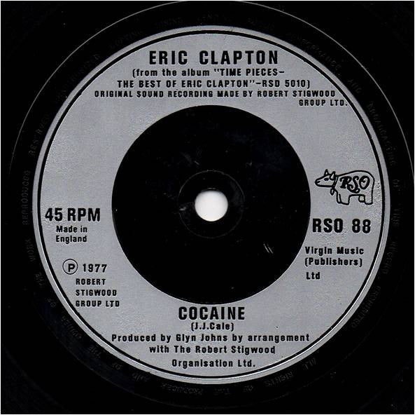 Eric Clapton : I Shot The Sheriff (7", Single, RE)