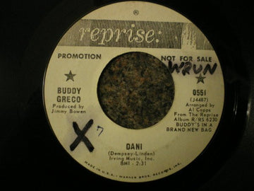 Buddy Greco : Dani / Where's The Girl (7", Promo)