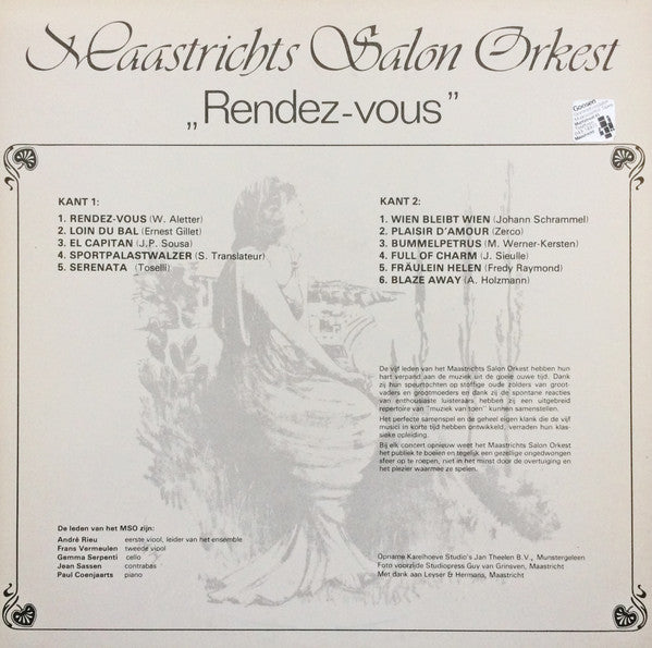 Maastrichts Salon Orkest : Rendez-vous (LP, Album)