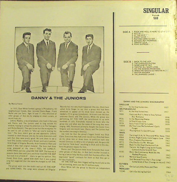 Danny & The Juniors : Rock And Roll Is Here To Stay (LP, Comp, M/Print)