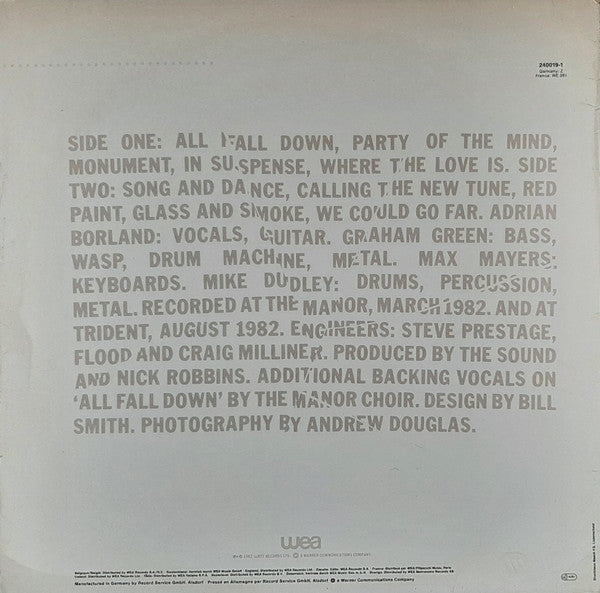 The Sound (2) : All Fall Down (LP, Album)