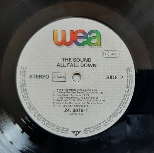 The Sound (2) : All Fall Down (LP, Album)