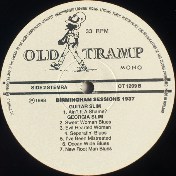 Various : Birmingham Sessions 1937 (LP, Comp, Mono)