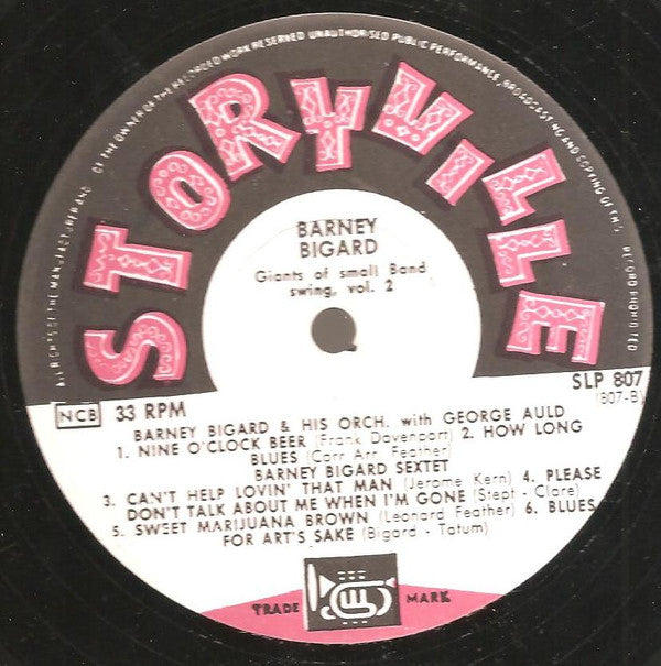 Barney Bigard : Giants Of Small Band Swing - Vol.3 (LP, Comp, Mono, RE)