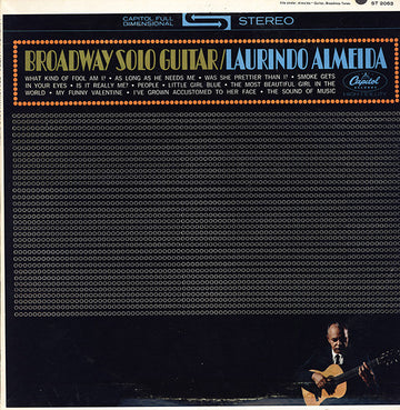 Laurindo Almeida : Broadway Solo Guitar (LP, Scr)