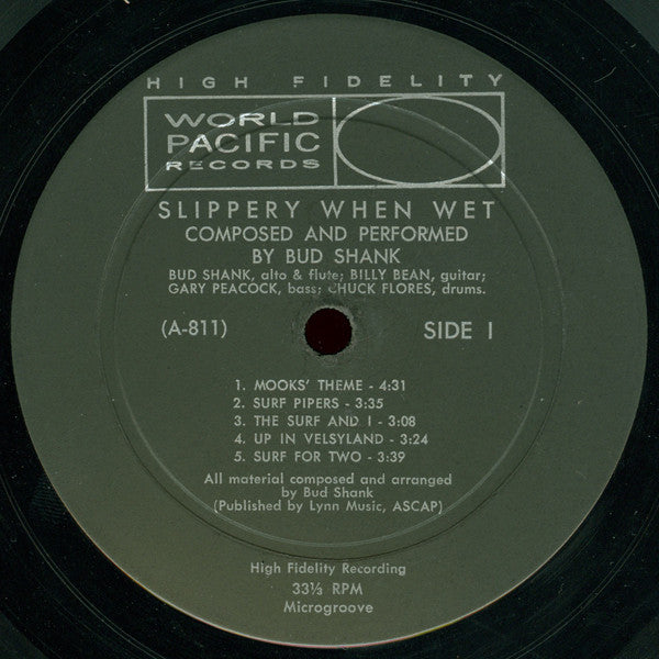 Bud Shank : Slippery When Wet (LP, Album)