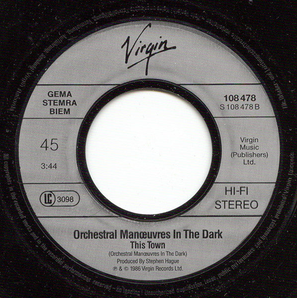 Orchestral Manoeuvres In The Dark : (Forever) Live And Die (7", Single)