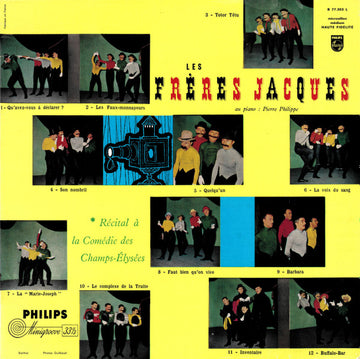 Les Frères Jacques : Récital A La Comédie Des Champs-Elysées (LP, Album, RE)