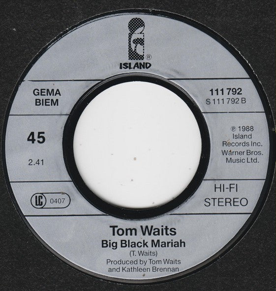 Tom Waits : 16 Shells From A Thirty-Ought-Six (7", Single)