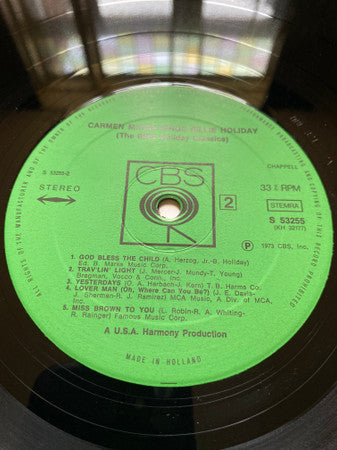 Carmen McRae : Sings Billie Holiday (The Billie Holiday Classics) (LP, Album, RE)