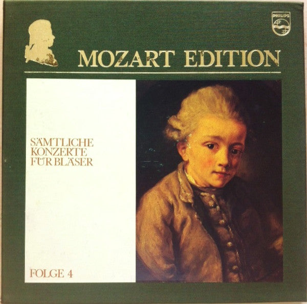 Wolfgang Amadeus Mozart : Mozart Edition 4 ● Sämtliche Konzerte Für Bläser (4xLP + Box, Comp)