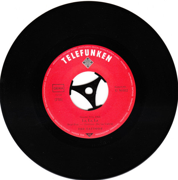 The Tattoos : La, La, La / Congratulations (7", Single)