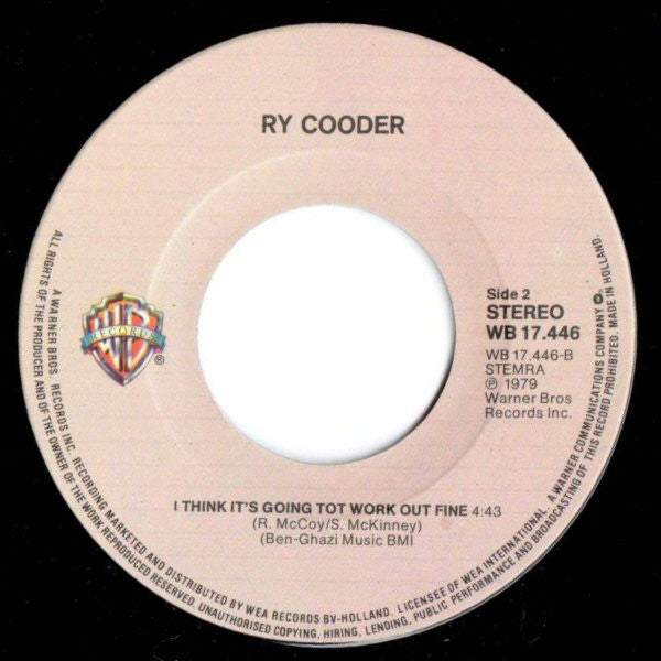 Ry Cooder : Little Sister (7", Single)