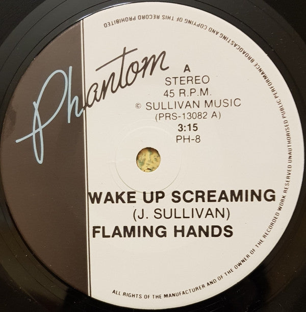 Flaming Hands : Wake Up Screaming (7", Single)