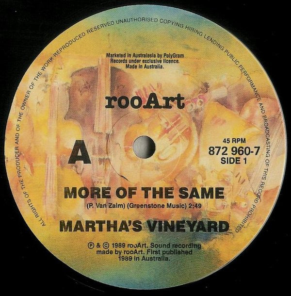 Martha's Vineyard : More Of The Same (7")