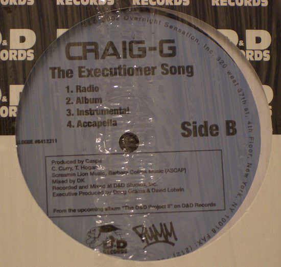 Craig-G* : Say What You Want (12")