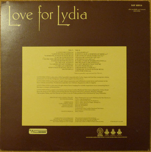 Harry Rabinowitz, Laurie Holloway, Max Harris : Love For Lydia (LP, Gat)
