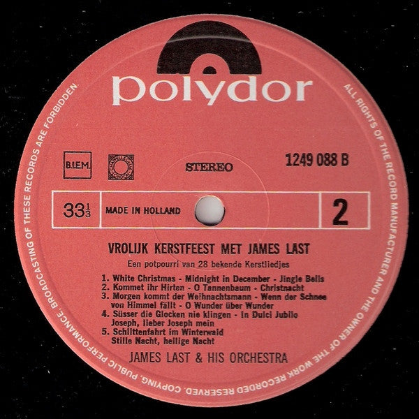 James Last : Vrolijk Kerstfeest Met James Last (LP, Album)