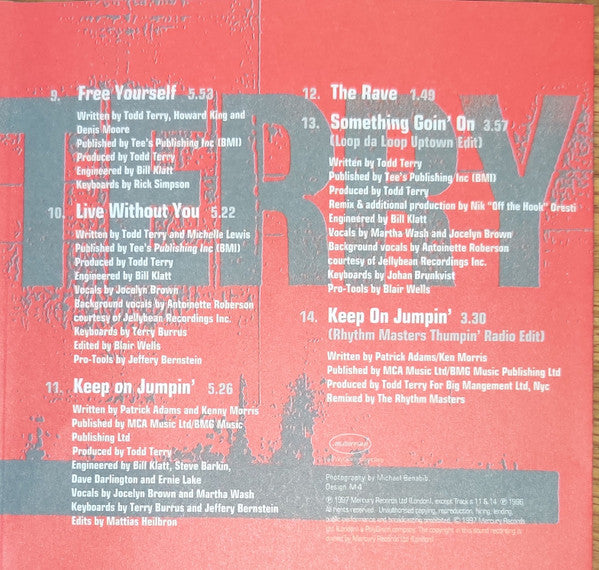 Todd Terry : Ready For A New Day (CD, Album)