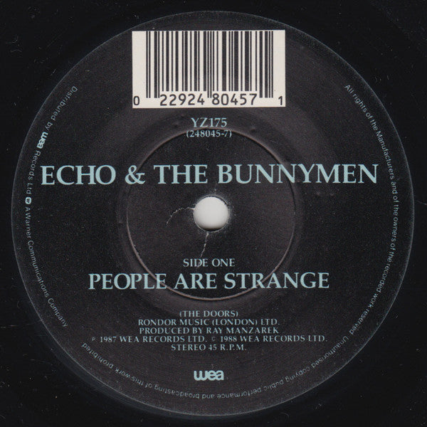 Echo & The Bunnymen : People Are Strange (7", Single)