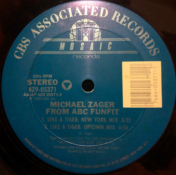 Michael Zager : Like A Tiger (12")
