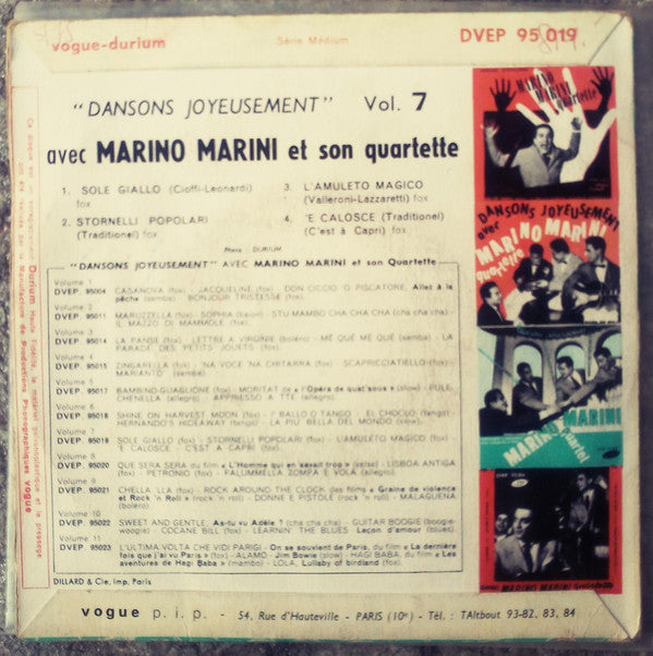 Marino Marini Ed Il Suo Quartetto : Dansons Joyeusement Vol. 7 (7", EP)