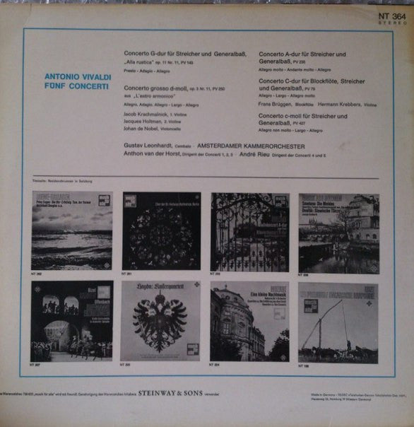 Antonio Vivaldi : Fünf Concerti (LP, Ste)