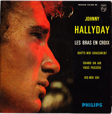 Johnny Hallyday : Les Bras En Croix (7", EP, Mono)