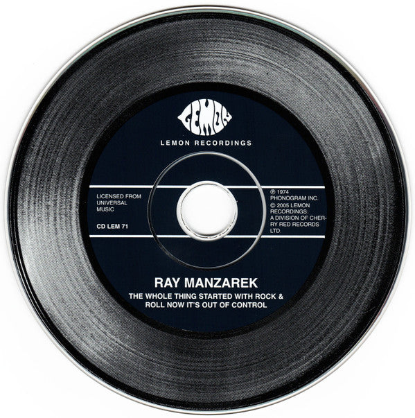 Ray Manzarek : The Whole Thing Started With Rock & Roll Now It's Out Of Control (CD, Album, RE)