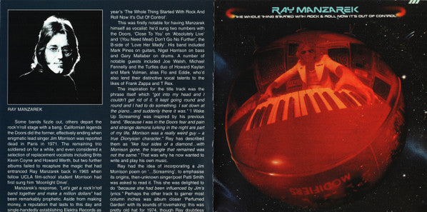 Ray Manzarek : The Whole Thing Started With Rock & Roll Now It's Out Of Control (CD, Album, RE)