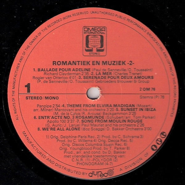 Various : Romantiek & Muziek (Deel 2) (2xLP, Comp)