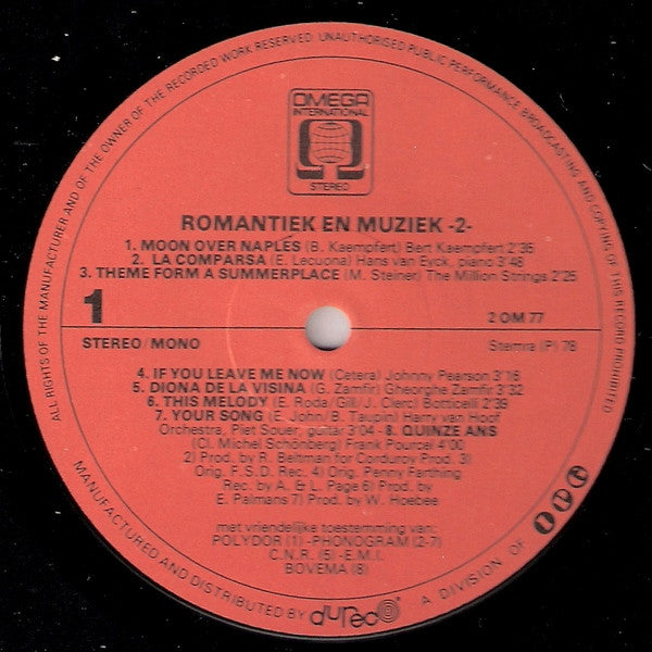 Various : Romantiek & Muziek (Deel 2) (2xLP, Comp)