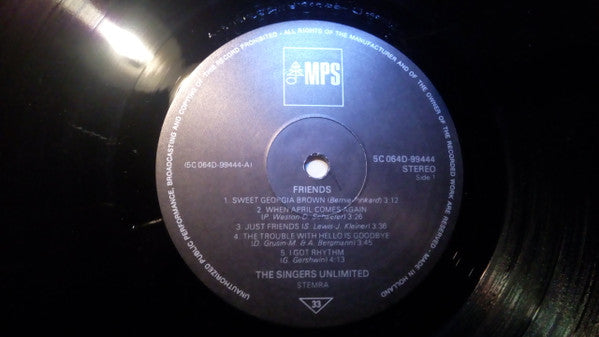 The Singers Unlimited : Friends (LP, Album)