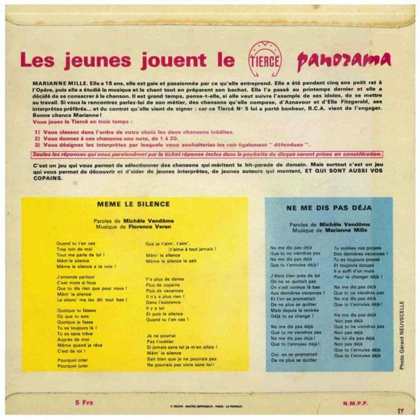 Marianne Mille : I'm Watching You (7", EP)