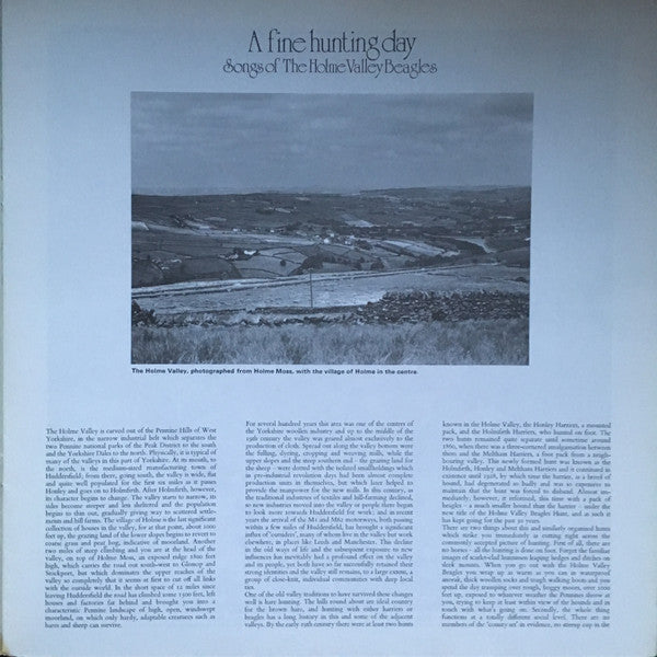 Various : A Fine Hunting Day - Songs Of The Holme Valley Beagles (LP, Album, Ora)