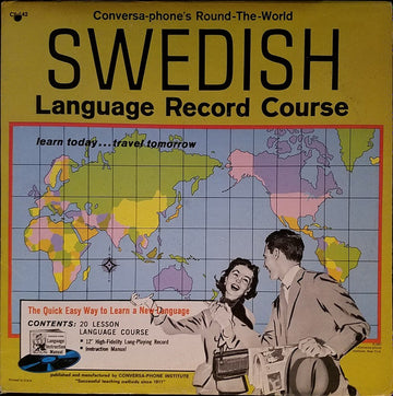 No Artist : Conversa-Phone's Round-The-World Swedish Language Record Course (LP)